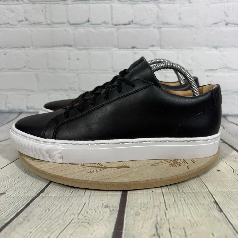 FootJoy Golf Shoes Mens 10 M Black Leather Spikeless Sneaker Preppy Casual